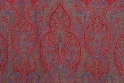 Lot 435 - A woven Paisley compartment shawl, circa 1860,...