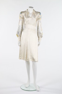 Lot 126 - A Sylvia Ayton/Zandra Rhodes satin dress with...