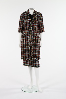 Lot 34 - A Chanel tweed ensemble, 2007, labelled, the...