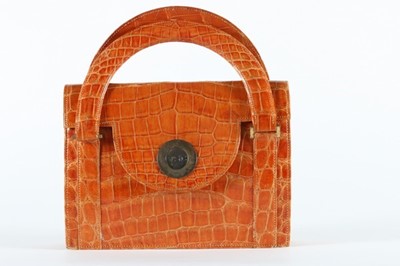 Lot 3 - A rare and early Hermès golden tan crocodile...
