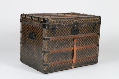 Lot 9 - A Louis Vuitton trunk, late 19th century, with...