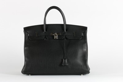 Lot 5 - An Hermès black toga leather Birkin, 2003,...