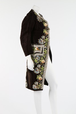 Lot 45 - An embroidered court coat, French or Spanish...