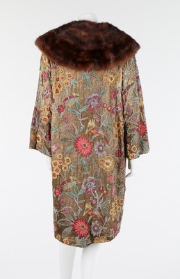 Lot 59 - A Madame Handley Seymour beaded and floral...