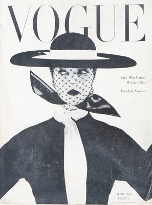 Lot 74 - British Vogue magazines, 1950s, comprising 8...