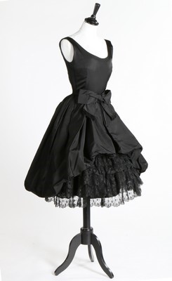 Lot 96 - An Yves Saint Laurent for Dior black taffeta...