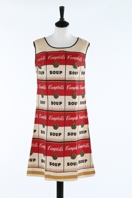 Lot 134 - A Campbell's 'Souper' paper dress, American,...