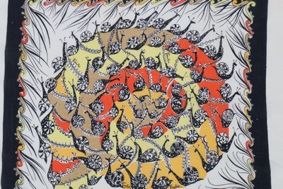 Lot 66 - A bolt of early Pucci printed cotton skirt...