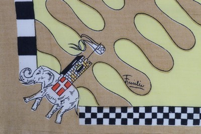 Lot 66 - A bolt of early Pucci printed cotton skirt...
