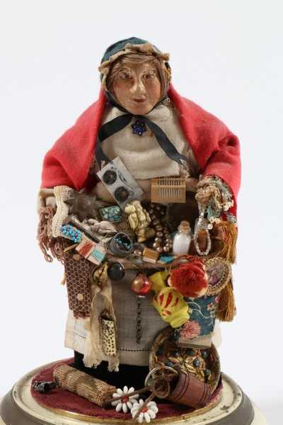 Lot 73 - A Pedlar doll, probably circa 1920, with...