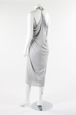 Lot 74 - An Alexander McQueen draped pale grey jersey...