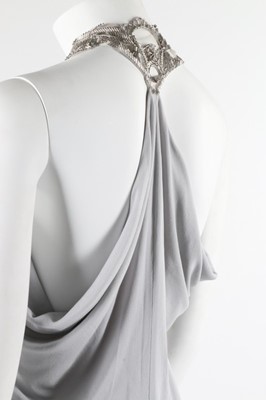 Lot 74 - An Alexander McQueen draped pale grey jersey...