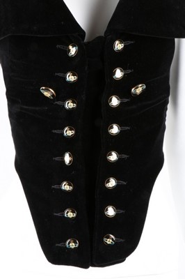 Lot 75 - A Vivienne Westwood black velvet bustier,...