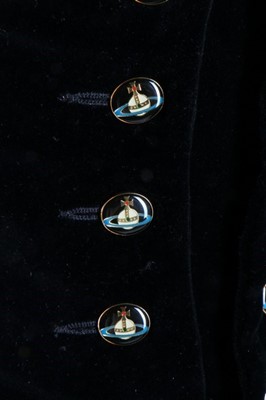 Lot 75 - A Vivienne Westwood black velvet bustier,...