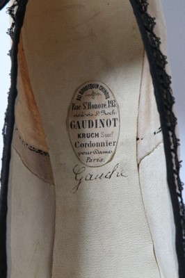 Lot 87 - A pair of Gaudinot pale apricot linen summer...