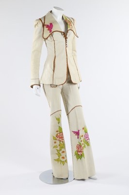 Lot 88 - A pair of North Beach hippy-style suits, early...