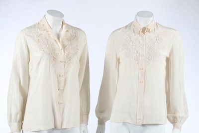 Lot 93 - A group of ivory/white garments, including...