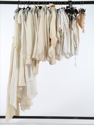 Lot 93 - A group of ivory/white garments, including...