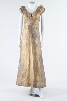 Lot 122 - A Maison Worth couture oriental brocade...