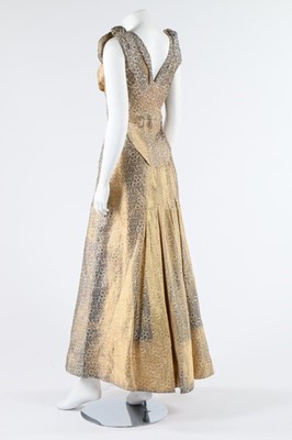 Lot 122 - A Maison Worth couture oriental brocade...