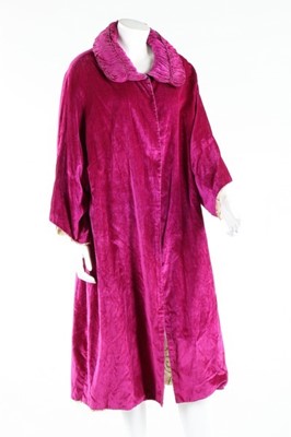 Lot 125 - Three evening coats, 1920s-30s, one of black...