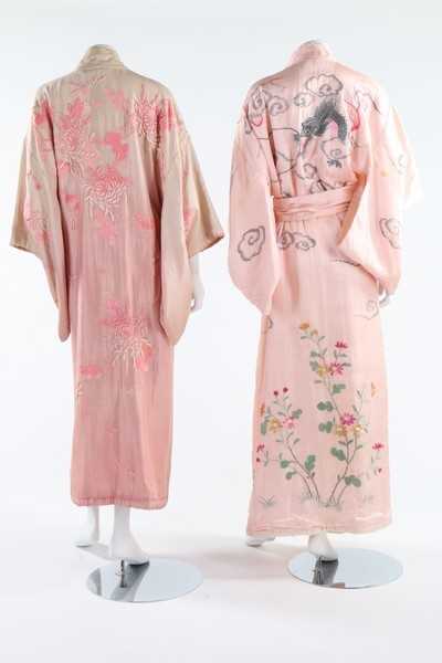 Lot 127 - Four embroidered kimono, Japanese, 1930s,...