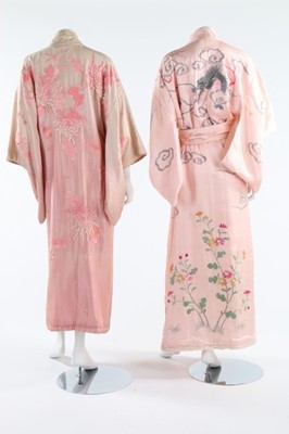 Lot 127 - Four embroidered kimono, Japanese, 1930s,...