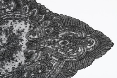 Lot 130 - A brocaded and printed chiffon Liberty-style...