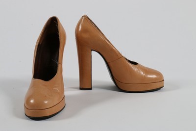 Lot 162 - Four pairs of Biba shoes, 1970s, comprising...