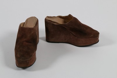 Lot 162 - Four pairs of Biba shoes, 1970s, comprising...