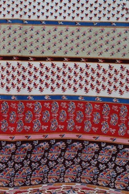 Lot 196 - Two printed Paisley design shawls, comprising:...