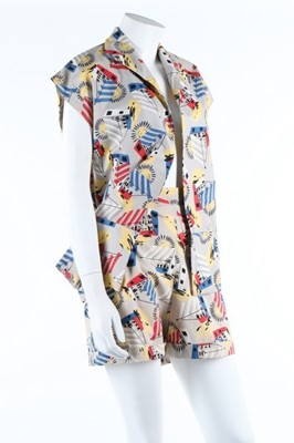 Lot 199 - An Egon of Sydney printed cotton sun-suit,...