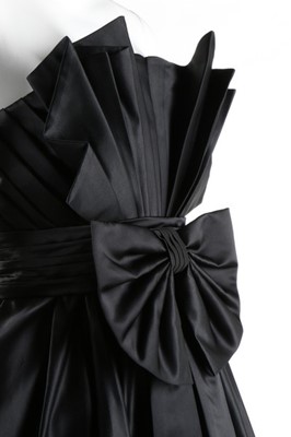 Lot 201 - A Thierry Mugler black satin cocktail dress,...