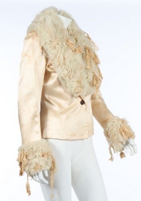 Lot 204 - A John Galliano ivory satin and tousled tulle...