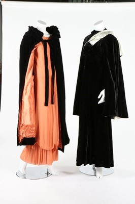 Lot 232 - Six evening coats/capes, 1920s-30s, including...