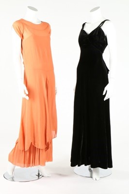 Lot 232 - Six evening coats/capes, 1920s-30s, including...