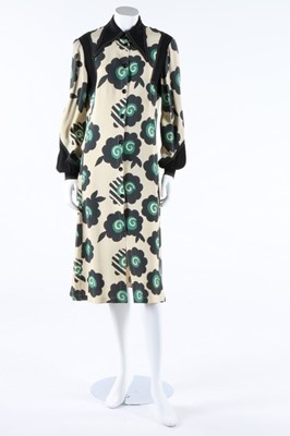 Lot 236 - An Ossie Clark/Celia Birtwell floral moss...