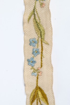 Lot 250 - A pair of men's embroidered braces, second...