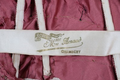 Lot 263 - A Madame Arnaud of Chambery rose pink silk...