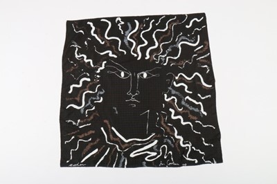 Lot 288 - An Ascher art square - Jean Cocteau 'Visage',...