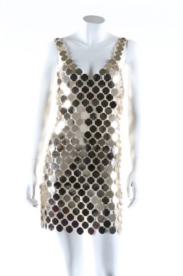 Lot 300 - A Paco Rabanne kit-made mini dress, 1996,...