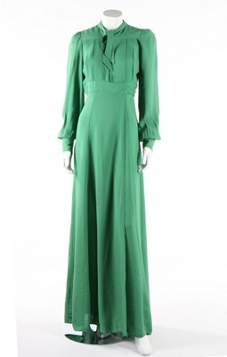 Lot 321 - An Ossie Clark for Radley apple-green moss...