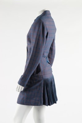 Lot 333 - An Azzedine Alaïa woven pink and blue wool...