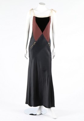 Lot 343 - A Jean-Paul Gaultier bias-cut grey satin gown,...