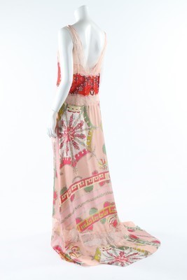Lot 60 - An Emilio Pucci printed silk and pink lace...