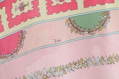 Lot 60 - An Emilio Pucci printed silk and pink lace...