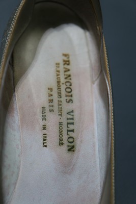 Lot 39 - A pair of Francois Villon futuristic silver...