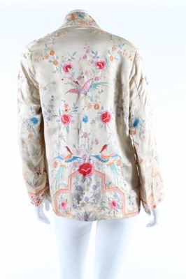 Lot 136 - A Gotama labelled apricot silk Chinese...