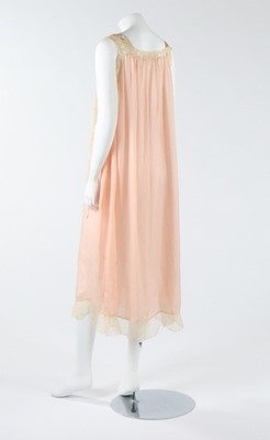 Lot 227 - A rare Boué Soeurs embroidered pink silk...