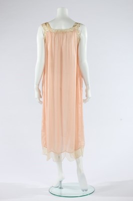 Lot 227 - A rare Boué Soeurs embroidered pink silk...